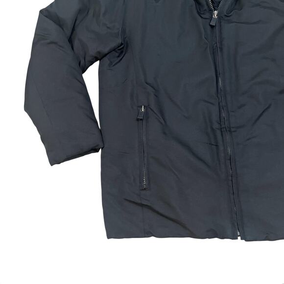 Marc New York Jacket Mens Medium Black Duck Down Puffer Coat Zip Reflective Warm - Picture 5 of 11